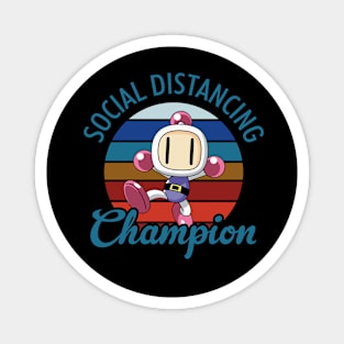 Bomberman Social Distancing Champion Magnet